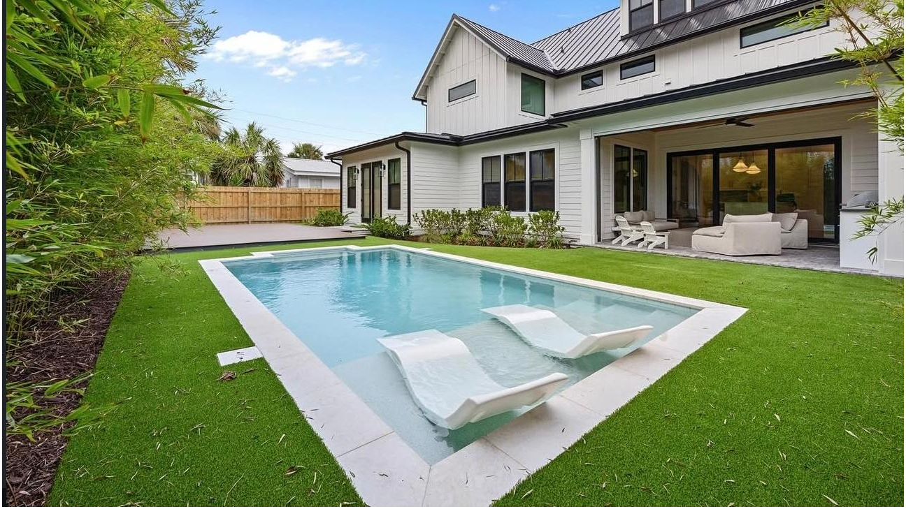 Large residential turf lawn installation in Greater Houston